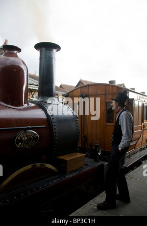 Les Bluebell Steam Railway, Sheffield Park, East Sussex Banque D'Images