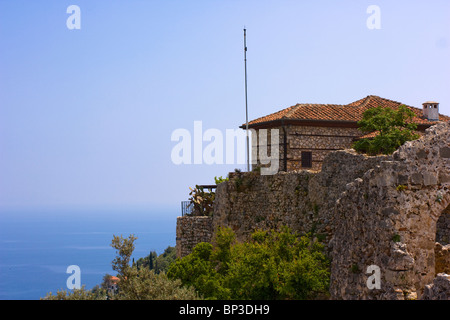 Ruines du château d'Alanya, Alanya, Turquie. Banque D'Images