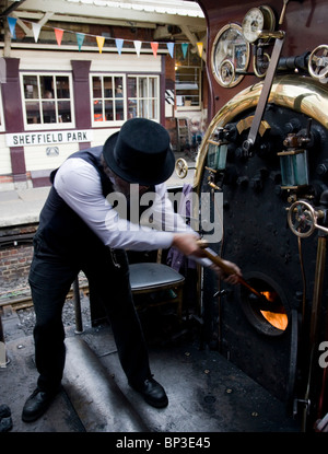 Les Bluebell Steam Railway, Sheffield Park, East Sussex Banque D'Images