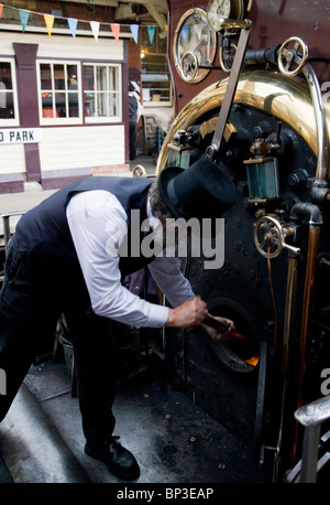 Les Bluebell Steam Railway, Sheffield Park, East Sussex Banque D'Images