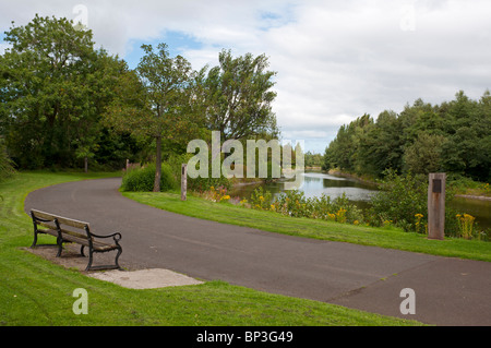 Scène du parc Victoria, à East Belfast, un ASSI (domaine d'intérêt scientifique). Banque D'Images