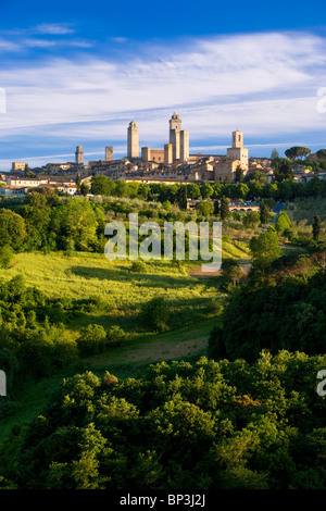 Ville médiévale de San Gimignano, Toscane Italie Banque D'Images