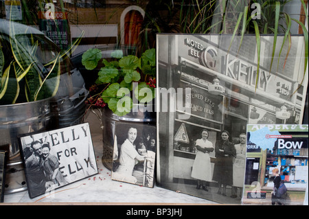 Kelly Pie et Mash shop dans l'Est de Londres, et vieille tradition. Banque D'Images
