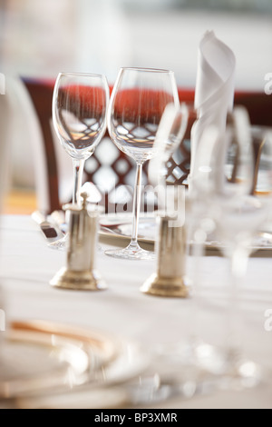 Un set de table dans un restaurant, Berlin, Allemagne Banque D'Images