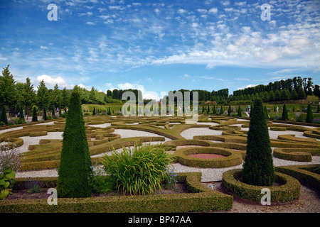 Le Jardin Baroque Du Château De Frederiksborg À Hillerød, Au Nord Du Sealand, Au Danemark Banque D'Images