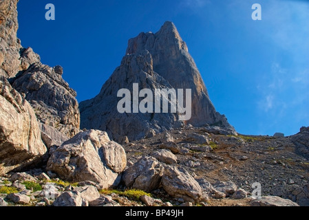 Picu Urriellu (Naranjo de Bulnes). Bulnes. Parc national des Picos de Europa. Asturies. Espagne. Banque D'Images