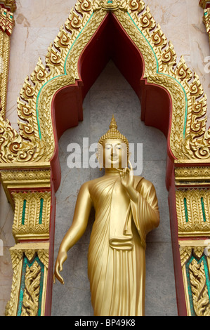 La Thaïlande, Phuket. Wat Chalong (aka) Temple de Chalong, Phuket et le plus grand monastère bouddhiste plus décorés. Banque D'Images