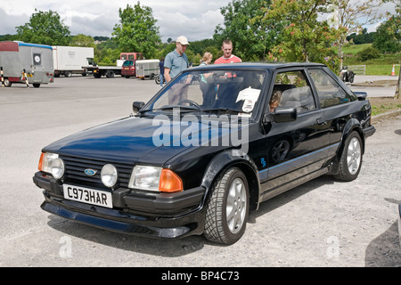 Ford Escort RS dans un rallye automobile au Yorkshire Banque D'Images