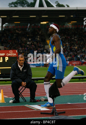 Odowu Phillips à l'Aviva Londres Grand Prix d'athlétisme Banque D'Images