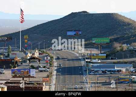 La petite ville de projecteur, Nevada où Harry Reid est né Banque D'Images