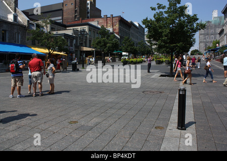 La Place Jacques-Cartier Vieux-montréal touristique Banque D'Images