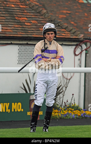 Ryan Moore au jockey Courses Brighton UK Banque D'Images