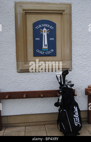 Turnberry Golf Club - Crest et sac de golf Banque D'Images