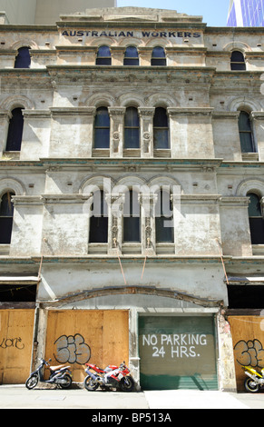 Déclin du syndicalisme ? Bureaux syndicaux abandonnés Sydney, Australie. Banque D'Images