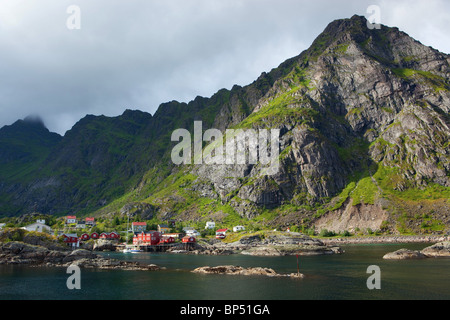 Village de Å Lofoten, Norvège Banque D'Images