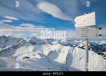 DIRECTION FELLHORN, montagne, près d'Oberstdorf, région de l'Allgaeu, Bavaria, GERMANY Banque D'Images