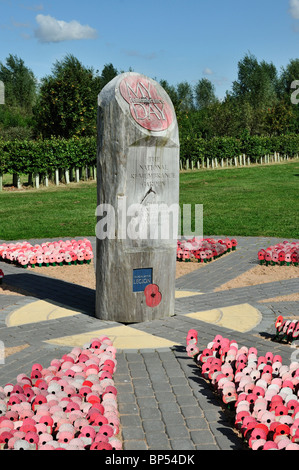 La Légion britannique, mon coquelicot du jour du jardin, au National Memorial Arboretum, Alrewas, Staffordshire, Angleterre Banque D'Images