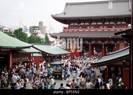 Le temple Senso-ji, Tokyo-Asakusa. Banque D'Images