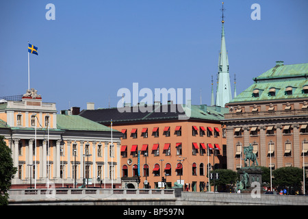 La Suède, Stockholm, Gustav Adolfs Square, Banque D'Images