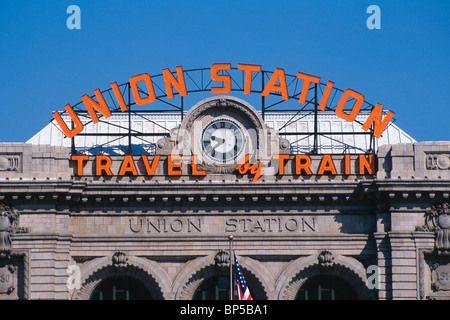 La gare Union à Denver, Colorado, États-Unis. Banque D'Images