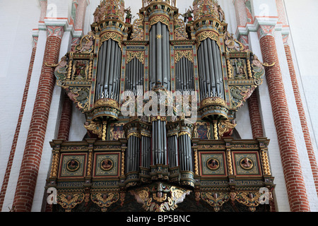 Le Danemark, la Nouvelle-Zélande, Roskilde, Cathédrale, intérieur, orgue, Banque D'Images