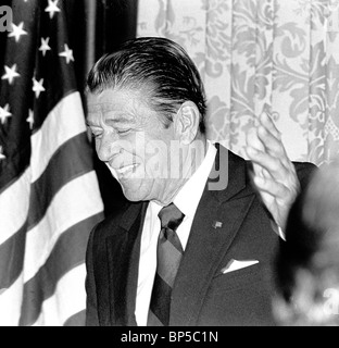 Ronald Reagan se présente à la présidence des États-Unis. Banque D'Images