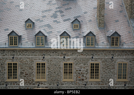 Toit, Vieux-Québec, Québec, Canada Banque D'Images