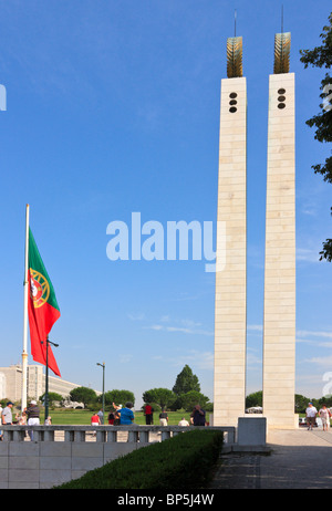 Mémorial de la révolution dans le Parque Eduardo VII, Lisbonne, Portugal Banque D'Images