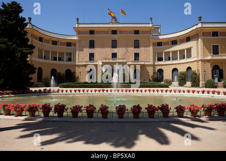 Barcelone Palau Reial de Pedralbes, extérieur Banque D'Images