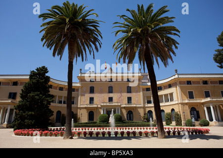 Barcelone Palau Reial de Pedralbes, extérieur Banque D'Images