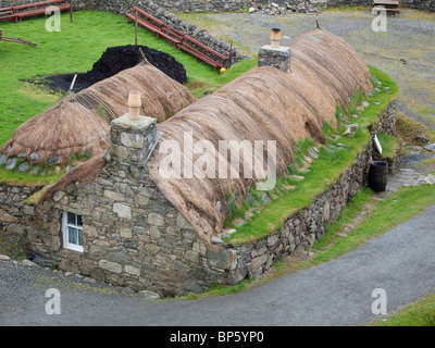 Chambre noire à Gearrannan, Isle Of Lewis, Scotland Banque D'Images