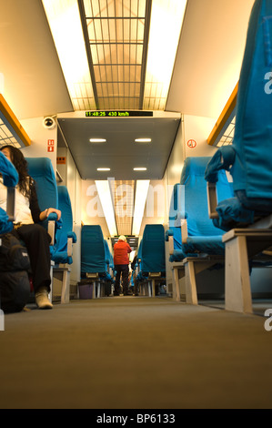 La Chine, Shanghai. Le maglev train (train le plus rapide du monde). Banque D'Images