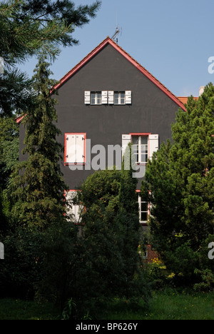 Gartenstadt Falkenberg, cité-jardin de Falkenberg, encre fort colonie, UNESCO World Heritage Site, Berlin, Allemagne, Europe. Banque D'Images