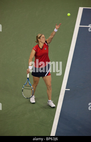 Kim Clijsters (BEL) qui se font concurrence sur les Dames en finale à l'US Open 2009 Tennis Banque D'Images