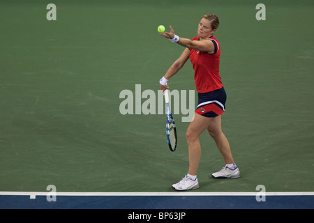 Kim Clijsters (BEL) qui se font concurrence sur les Dames en finale à l'US Open 2009 Tennis Banque D'Images