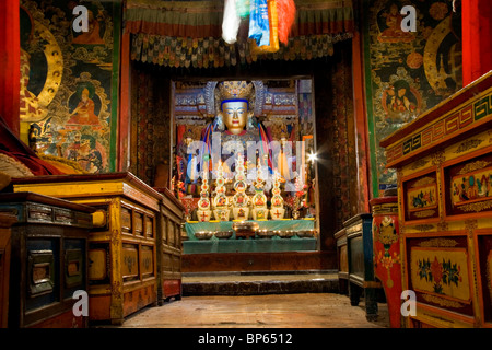 Intérieur de Pelkor Chode (Monastère Palcho), Gyantse, Tibet. La Chine. 2010 Banque D'Images