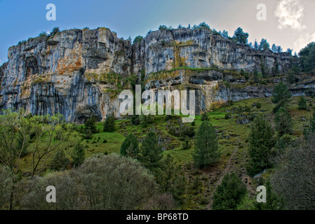 Naturel du Cañon del Rio Lobos Parc. La province de Soria. Castilla y Leon. L'Espagne. Banque D'Images