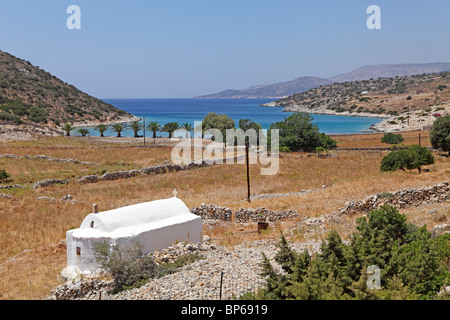 Panormos Bay, île de Naxos, Cyclades, Mer Égée, Grèce Banque D'Images