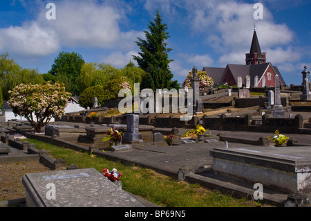 Cimetière en Californie, Ferndale Banque D'Images