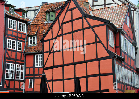 Bâtiment du XVIIe siècle abritant le restaurant Gronnegade, Gronnegade, Copenhague (Kobenhavn), Royaume du Danemark Banque D'Images