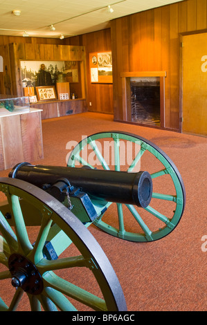 La guerre civile d'exposition militaire au parc d'état historique de Fort Humboldt, Eureka, Californie Banque D'Images