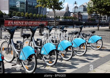 Dublin, vélos location de vélos nouveau scheme Banque D'Images