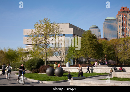 Musée du patrimoine juif - Une mémoire vivante de l'Holocauste, dans Robert F. Wagner Jr. Park, NYC Banque D'Images