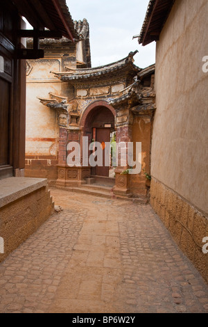 Ruelle du Village de Shaxi, Province du Yunnan, Chine Banque D'Images