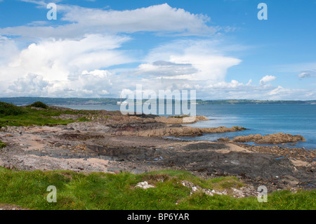 Crawfordsburn Beach, comté de Down. Banque D'Images