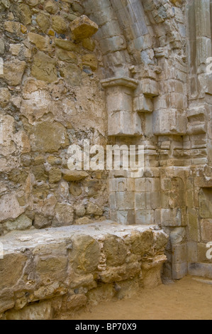Vestiges de la grande église en pierre, la Mission de San Juan Capistrano, San Juan Capistrano, Californie Banque D'Images