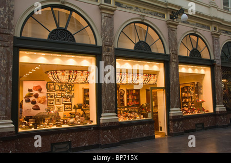 Des galeries royales Saint Hubert, Bruxelles, Brabant flamand, Belgique Banque D'Images