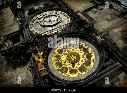 Horloge Astrologique à Prague Banque D'Images