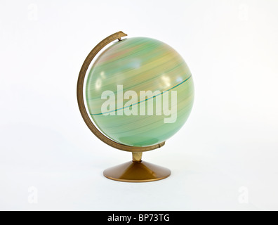 Rotation rapide vintage globe du monde. Banque D'Images
