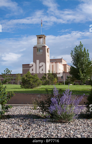 Bataan Memorial Building, l'ex-New Mexico State Capitol building à Santa Fe Banque D'Images
